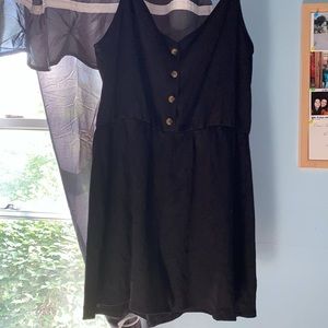 H&M romper. Black with buttons. XL.
